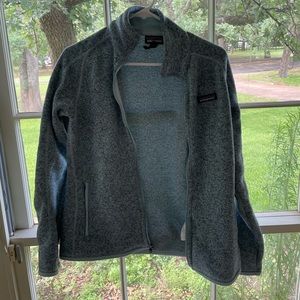 Womens Patagonia Blue Knitted Zip Up